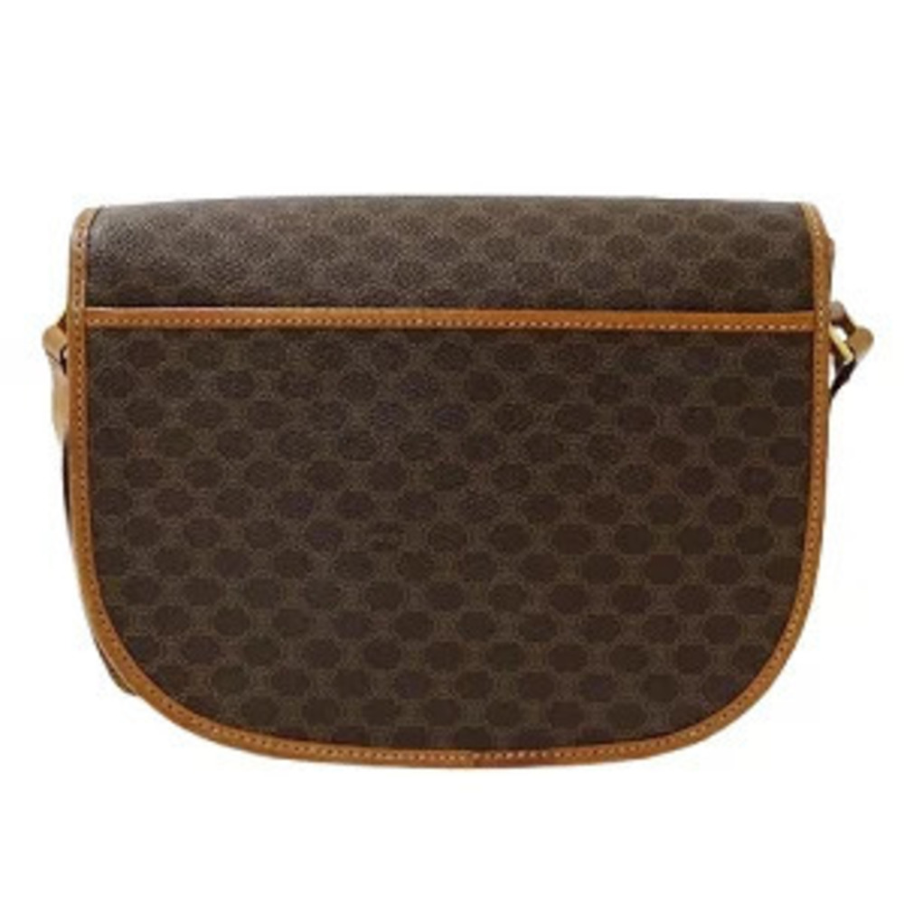 Celine Macadam Bag Shoulder Brown Crossbody